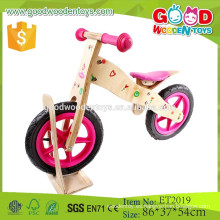 Venta caliente hecha a mano y colorida de 12 pulgadas eva bicicleta de madera de niño de neumático
